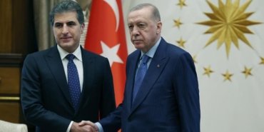 Cumhurbaşkanı Erdoğan, Irak Kürt Bölgesel Yönetimi Başkanı Neçirvan Barzani ile görüştü