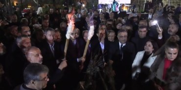 Diyarbakır’da Nevruz resepsiyonu.. Tuncer Bakırhan: “Copsuz, topsuz da kutlanabiliyormuş”
