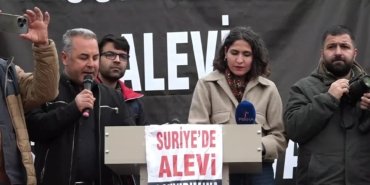 Alevi örgütleri Suriye’deki Alevilere yönelik saldırıları Samandağ’da protesto etti