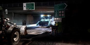 Bornova’da yağışların ardından asfalt serimi başladı