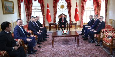 Cumhurbaşkanı Erdoğan, Türk Devletleri Teşkilatı heyetini kabul etti