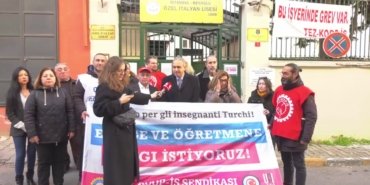 CHP’li Özçağdaş’tan Özel İtalyan Lisesi’nde grev yapan öğretmenlere destek: “Türkiye Cumhuriyeti yurttaşı olan öğretmenlerin gördüğü zulme sessiz kalmayacağız”