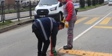 Giresun Belediyesi ekiplerinden sahada yoğun mesai